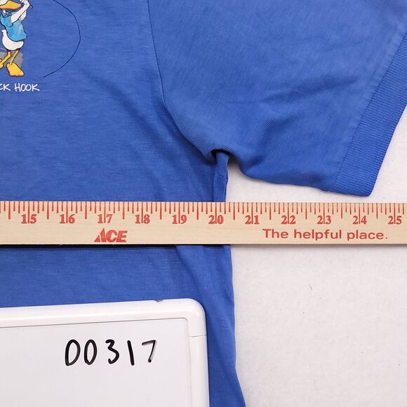 Hanes Casual Collared Short Sleeve Polo Shirt Adult Mens Size Large L Blue - Picture 9 of 10